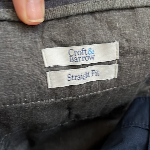 NWT Croft & Barrow Straight Fit Easy-Care Flat Front
Dress Pants Size 34X34 - Picture 5 of 5